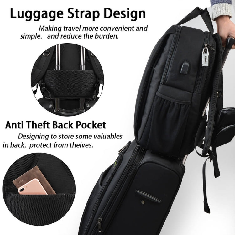 CADeN L5 III Multi-function Digital Camera Dual Shoulders Bag Backpack (Black) - free shipping - PMC TechLife - Order now!