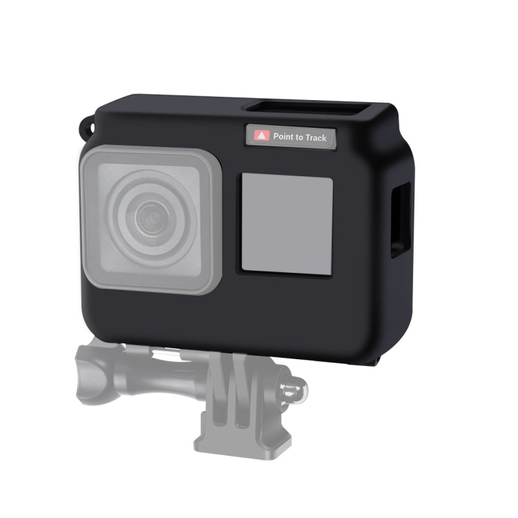 For Insta360 One R 4K with Frame Shockproof Silicone Protective Case with Lens Cap Cover(Black) - Case & Bags by PMC TechLife | Online Shopping South Africa | PMC TechLife