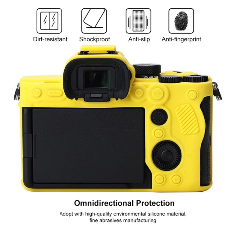 Soft Silicone Protective Case for Sony A7 IV (Yellow) - free shipping - PMC TechLife - Order now!