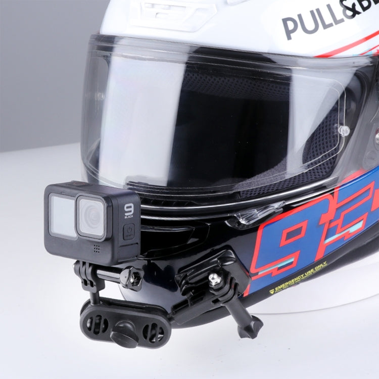 360 Pivot Magic Arm Motorcycle Helmet Mount Adapter Holder (Black) - Helmet Mount by PMC TechLife | Online Shopping South Africa | PMC TechLife | Buy Now Pay Later Mobicred