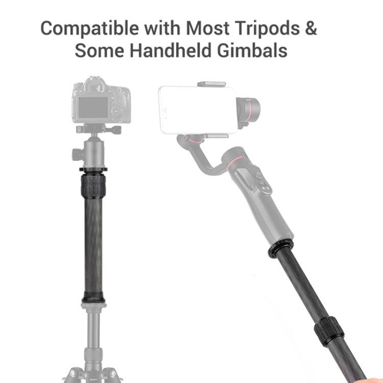 BEXIN P262C 235mm-396mm Tripod Extension Pole Carbon Fiber Center Column Tripod Extender(Black) - Monopods by BEXIN | Online Shopping South Africa | PMC TechLife | Buy Now Pay Later Mobicred