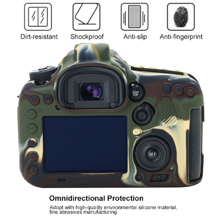 For Canon EOS 7D Mark II Soft Silicone Protective Case (Camouflage) - Protective Case by PMC TechLife | Online Shopping South Africa | PMC TechLife | Buy Now Pay Later Mobicred
