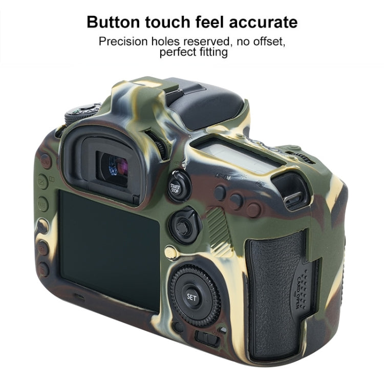 For Canon EOS 7D Mark II Soft Silicone Protective Case (Camouflage) - Protective Case by PMC Jewellery | Online Shopping South Africa | PMC Jewellery | Buy Now Pay Later Mobicred