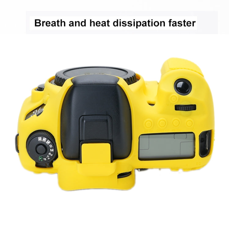 For Canon EOS 7D Mark II Soft Silicone Protective Case (Yellow) - Protective Case by PMC TechLife | Online Shopping South Africa | PMC TechLife | Buy Now Pay Later Mobicred