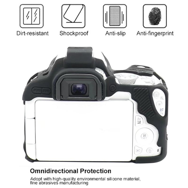 For Canon EOS 250D Soft Silicone Protective Case (Camouflage) - Protective Case by PMC TechLife | Online Shopping South Africa | PMC TechLife | Buy Now Pay Later Mobicred