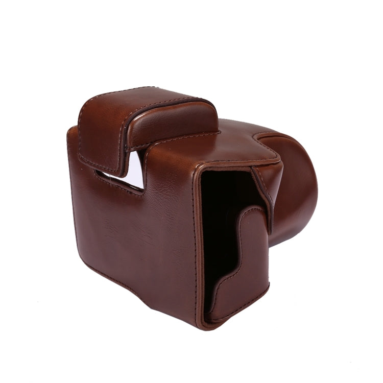 Full Body Camera PU Leather Case Bag with Strap for Canon EOS M5 (Coffee) - free shipping - PMC TechLife - Order now!