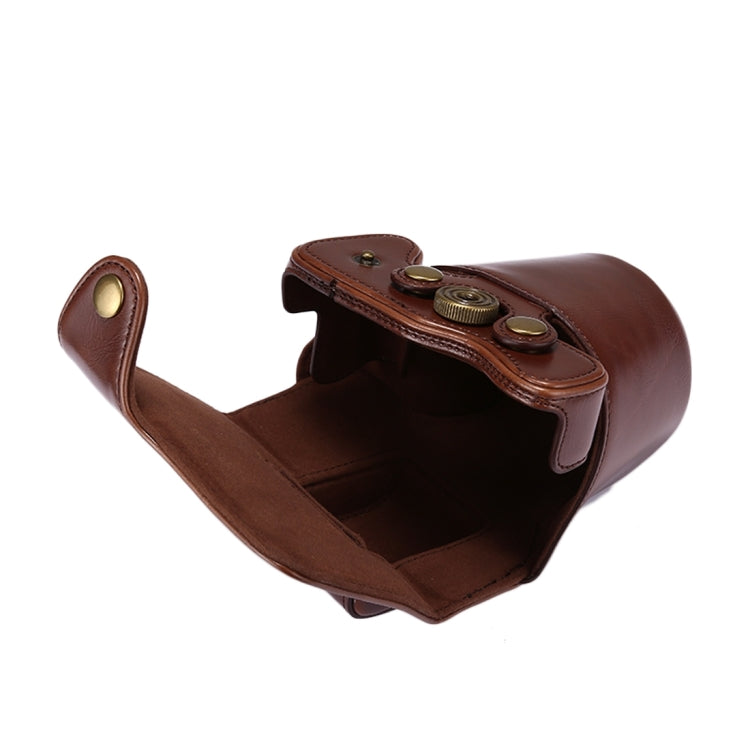 Full Body Camera PU Leather Case Bag with Strap for Canon EOS M5 (Coffee) - free shipping - PMC TechLife - Order now!