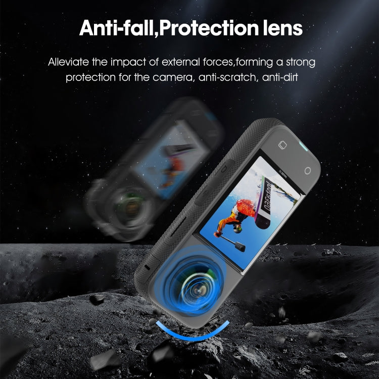 For Insta360 X3 STARTRC Lens Guard PC Protective Cover(Black) - Len Accessories by STARTRC | Online Shopping South Africa | PMC TechLife | Buy Now Pay Later Mobicred