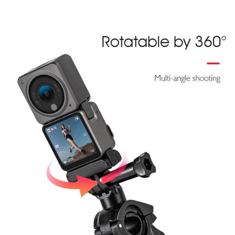 STARTRC Upgrade Bike Handlebar Fixed Mount Holder For DJI Action 3 / Action 2 / OSMO Action (Black) - free shipping - PMC TechLife - Order now!