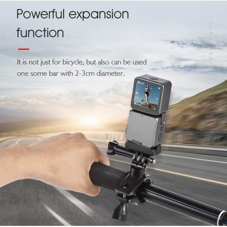 STARTRC Upgrade Bike Handlebar Fixed Mount Holder For DJI Action 3 / Action 2 / OSMO Action (Black) - free shipping - PMC TechLife - Order now!