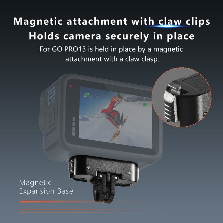 For GoPro HERO13 Black STARTRC Magnetic Quick Release Base Mount (Black) - free shipping - PMC TechLife - Order now!