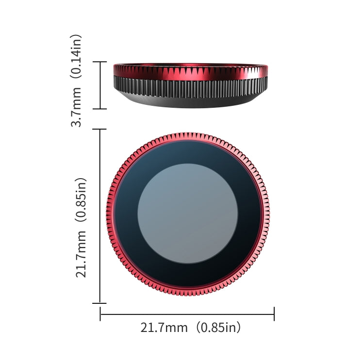 For Insta360 GO 3S STARTRC MCUV Camera Lens Filter (Black Red) - free shipping - PMC TechLife - Order now!