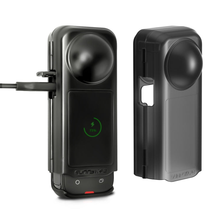 For Insta360 X4 Sunnylife Integrated Lens Screen Camera Cover Protector Screen Protective Case (Transparent Black) - free shipping - PMC TechLife - Order now!