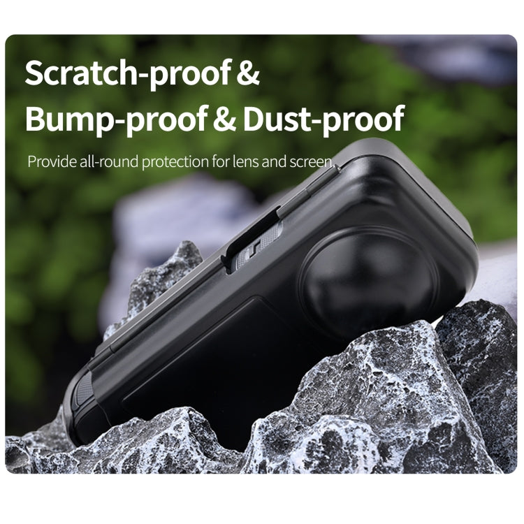 For Insta360 X4 Sunnylife Integrated Lens Screen Camera Cover Protector Screen Protective Case (Transparent Black) - free shipping - PMC TechLife - Order now!