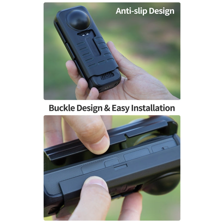 For Insta360 X4 Sunnylife Integrated Lens Screen Camera Cover Protector Screen Protective Case (Transparent Black) - free shipping - PMC TechLife - Order now!