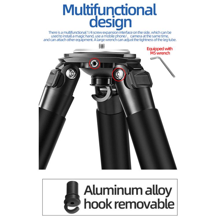 BEXIN ST402C Portable Collapsible Carbon Fiber Camera Tripod (Black) - free shipping - PMC TechLife - Order now!