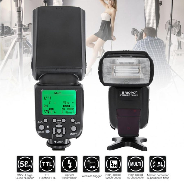 TRIOPO TR-982IIC Flash Light Speedlite for Canon (Black) - free shipping - PMC TechLife - Order now!