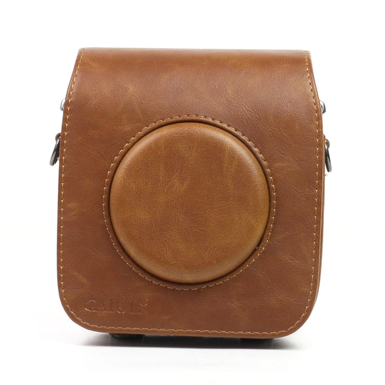 Vintage PU Leather Camera Case Protective bag for FUJIFILM Instax SQUARE SQ10 Camera, with Adjustable Shoulder Strap(Brown) - free shipping - PMC TechLife - Order now!