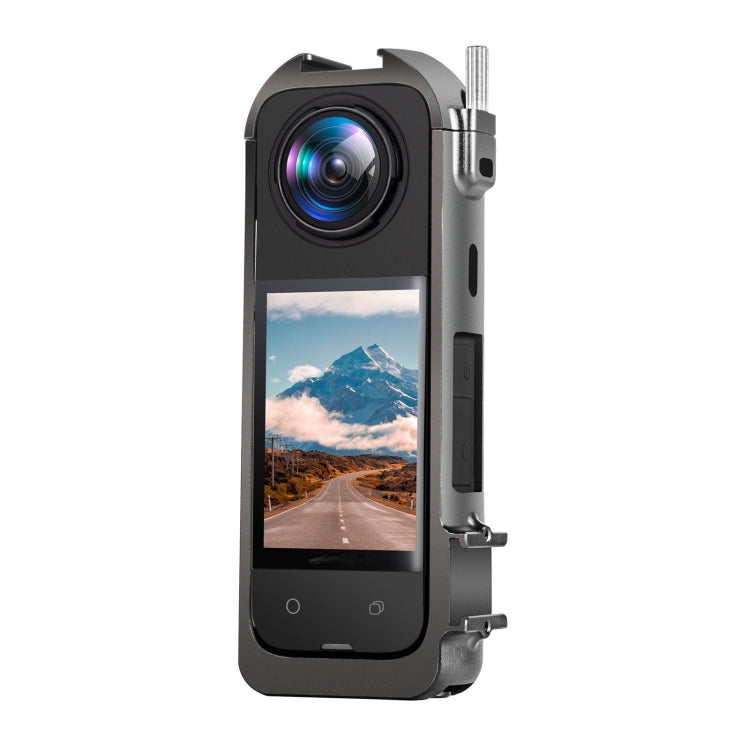For Insta360 X4 Metal Protective Cage Rig Housing Frame with Expand Cold Shoe Base & Tripod Adapter - Mount & Holder by PMC TechLife | Online Shopping South Africa | PMC TechLife