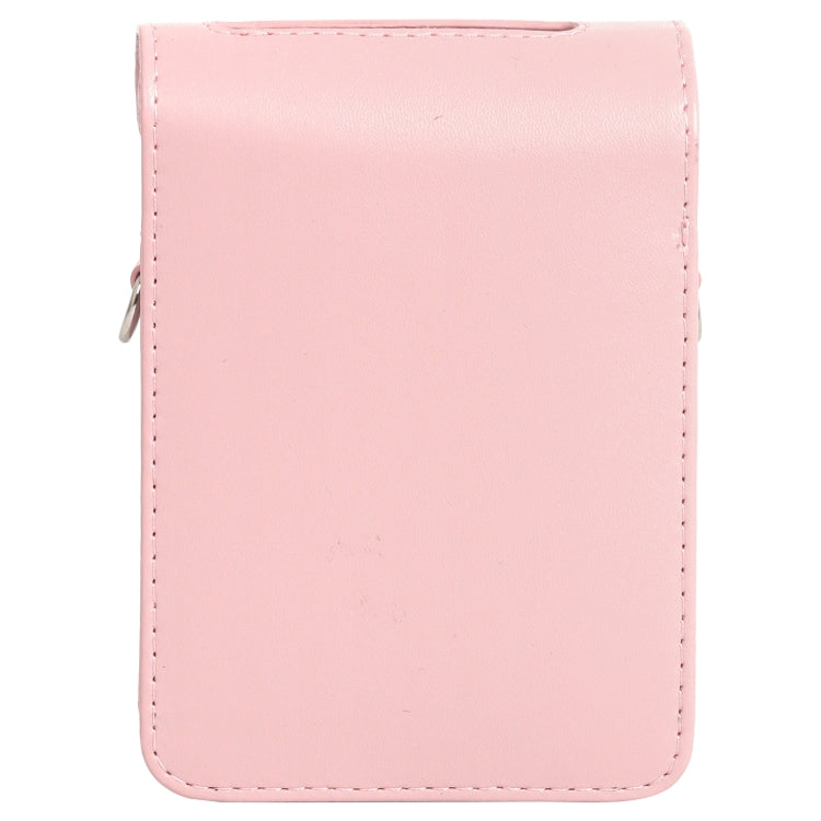 For FUJIFILM Instax mini Link 3 Full Body Leather Case Bag with Strap (Pink) - Leather Bag by PMC TechLife | Online Shopping South Africa | PMC TechLife | Buy Now Pay Later Mobicred