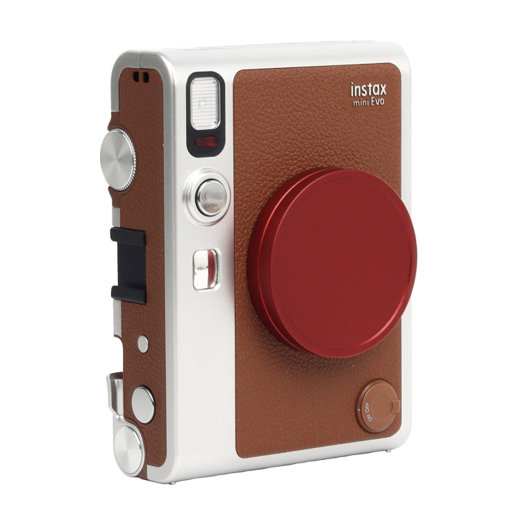 For FUJIFILM Instax mini EVO Camera Lens Cap Aluminum Alloy Protective Cover (Red) - Lens Cap by PMC TechLife | Online Shopping South Africa | PMC TechLife | Buy Now Pay Later Mobicred