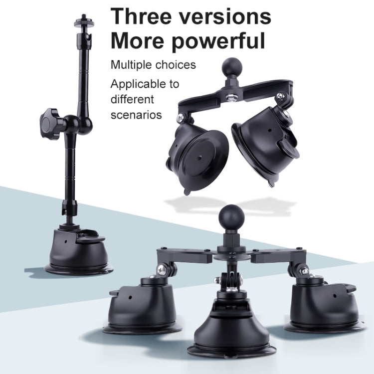 Tri-leg Suction Cup Connecting Rod Arm Phone Clamp Mount (Black) - free shipping - PMC TechLife - Order now!