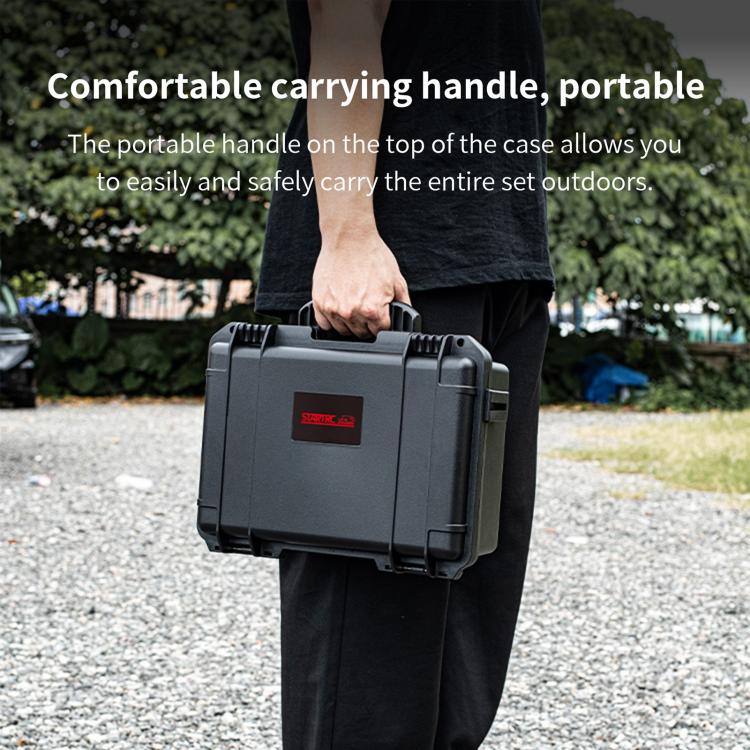 For Insta360 X5 STARTRC Waterproof Dual-layer Suitcase Storage Box (Black) - free shipping - PMC TechLife - Order now!