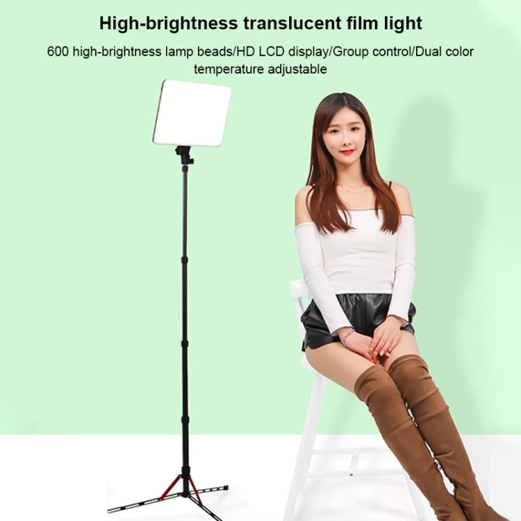 TRIOPO TTV-600 36+36W 5500-3200K 600 LEDs Flat Fill Light with Remote Control & Display - free shipping - PMC Jewellery - Order now!