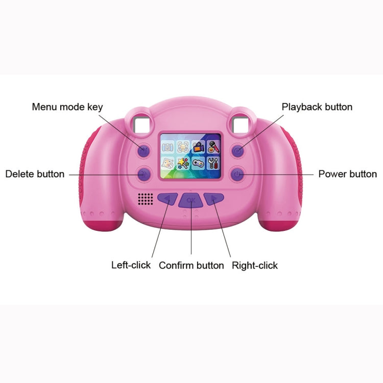 KC501 3 Million Pixels 2.0 inch HD Screen Digital Children Camera (Pink) - Children Cameras by PMC Jewellery | Online Shopping South Africa | PMC Jewellery | Buy Now Pay Later Mobicred