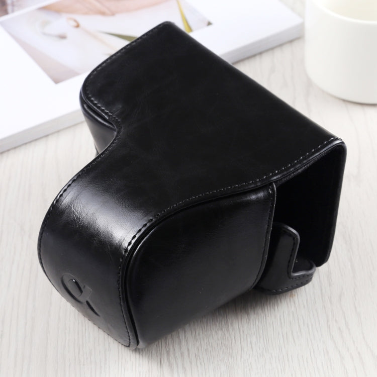 Full Body Camera PU Leather Case Bag with Strap for Sony A6400 / ILCE-A6400 (Black) - free shipping - PMC TechLife - Order now!