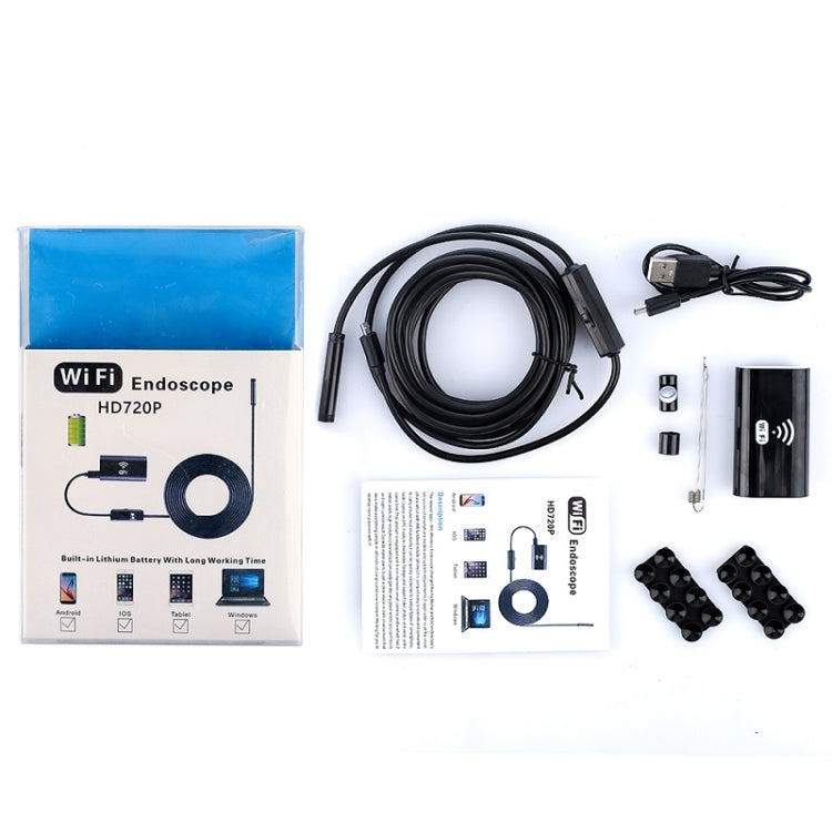 F99 HD Mobile Phone Endoscope, 8mm Waterproof Pipe Endoscope, Wifi Version, Flexible Cord, Length: 10m (Black) - free shipping - PMC Jewellery - Order now!