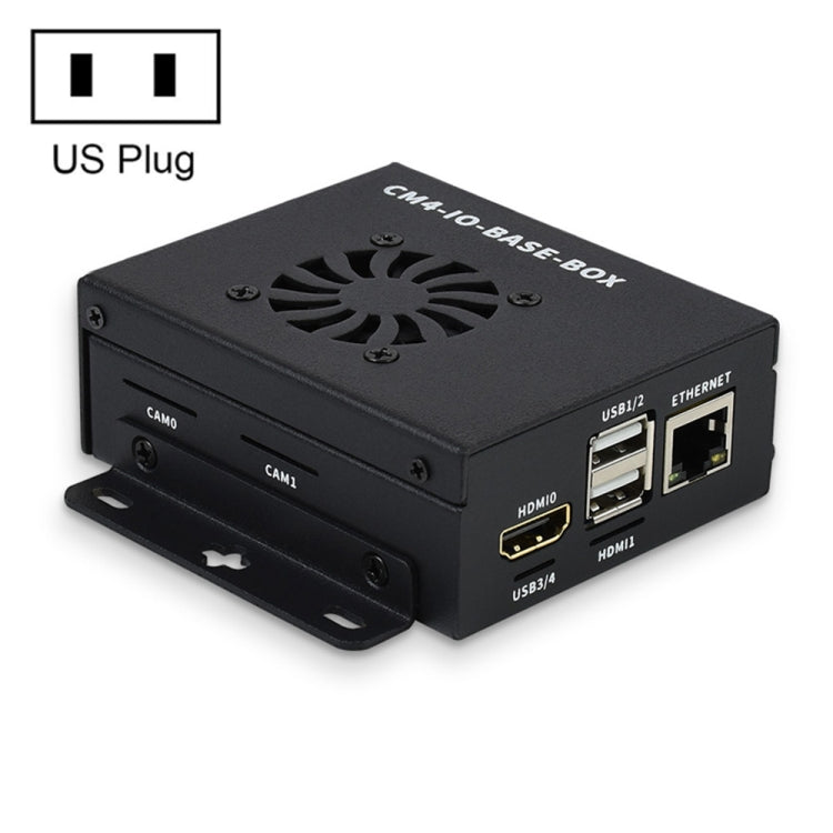 Waveshare Mini IO Board Lite Ver Mini-Computer Base Box with Metal Case & Cooling Fan for Raspberry Pi CM4(US Plug) - free shipping - PMC Jewellery - Order now!