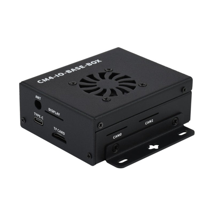 Waveshare Mini IO Board Lite Ver Mini-Computer Base Box with Metal Case & Cooling Fan for Raspberry Pi CM4(US Plug) - Mini PC Accessories by WAVESHARE | Online Shopping South Africa | PMC Jewellery | Buy Now Pay Later Mobicred