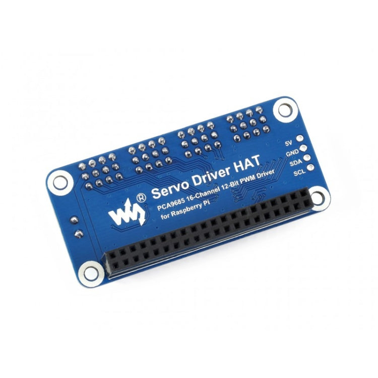 Waveshare 16-Channel 12-bit I2C Servo Driver HAT for Raspberry Pi - Sockets Adapters Accessories by WAVESHARE | Online Shopping South Africa | PMC Jewellery | Buy Now Pay Later Mobicred