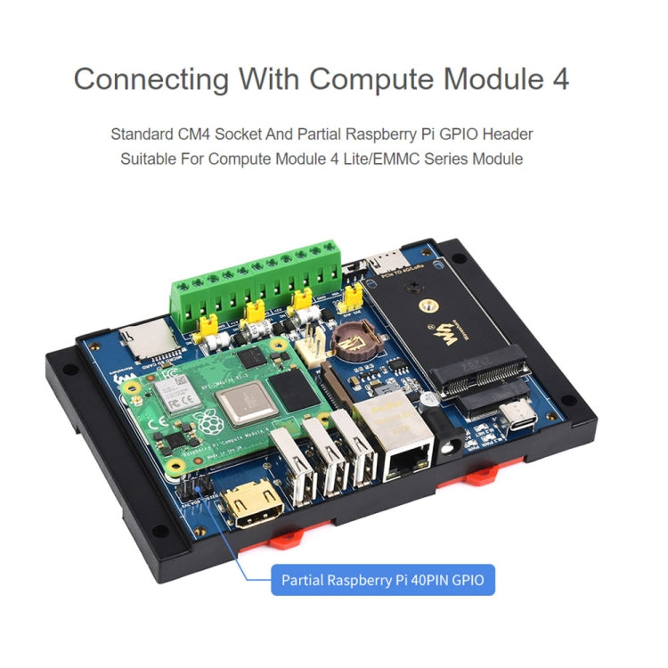 Waveshare Industrial IoT Wireless Expansion Module for Raspberry Pi CM4(US Plug) - Mini PC Accessories by WAVESHARE | Online Shopping South Africa | PMC Jewellery | Buy Now Pay Later Mobicred