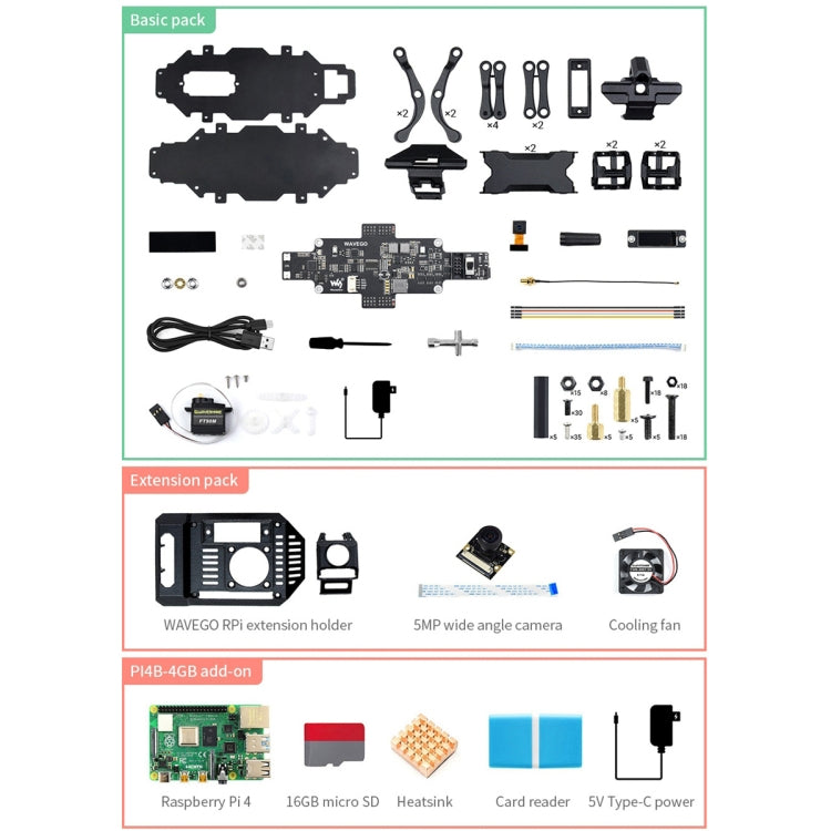 Waveshare WAVEGO 12-DOF Bionic Dog-Like Robot, Basic Version(US Plug) - free shipping - PMC Jewellery - Order now!
