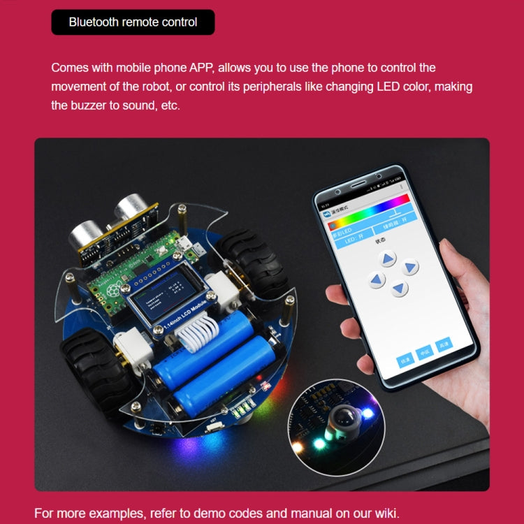 Waveshare PicoGo Mobile Robot, Based on Raspberry Pi Pico, Self Driving, Remote Control(US Plug) - free shipping - PMC TechLife - Order now!