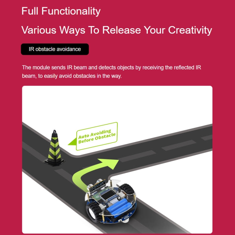 Waveshare PicoGo Mobile Robot, Based on Raspberry Pi Pico, Self Driving, Remote Control(US Plug) - free shipping - PMC TechLife - Order now!