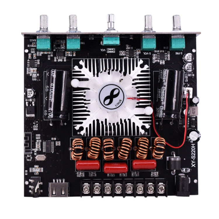TPA7498e Power Amplifier Board Bluetooth Module Stereo 2.1 Audio Treble and Bass Control Subwoofer - Breadboard / Amplifier Board by PMC TechLife | Online Shopping South Africa | PMC TechLife | Buy Now Pay Later Mobicred