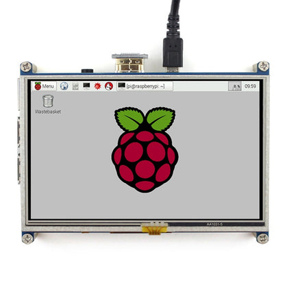 WAVESHARE 5 Inch HDMI LCD 800x480 Touch Screen  for Raspberry Pi - LCD & LED Display Module by PMC Jewellery | Online Shopping South Africa | PMC Jewellery | Buy Now Pay Later Mobicred