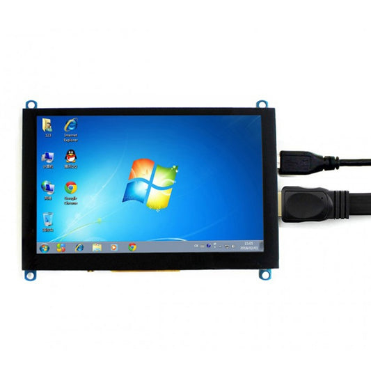 WAVESHARE 5 Inch HDMI LCD (H) 800x480 Touch Screen  for Raspberry Pi Supports Various Systems - LCD & LED Display Module by PMC Jewellery | Online Shopping South Africa | PMC Jewellery | Buy Now Pay Later Mobicred