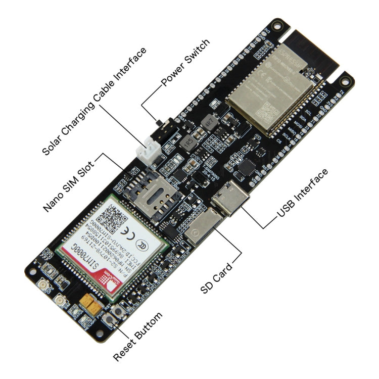 TTGO T-SIM7000G ESP32 WiFi Bluetooth 18560 Battery Holder Solar Charge Module Development Board - Module by TTGO | Online Shopping South Africa | PMC Jewellery | Buy Now Pay Later Mobicred