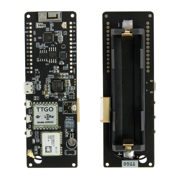 TTGO T-Beam ESP32 Bluetooth WiFi Module 868MHz GPS NEO-M8N LORA 32 Module with Antenna & 18650 Battery Holder - Module by TTGO | Online Shopping South Africa | PMC Jewellery | Buy Now Pay Later Mobicred