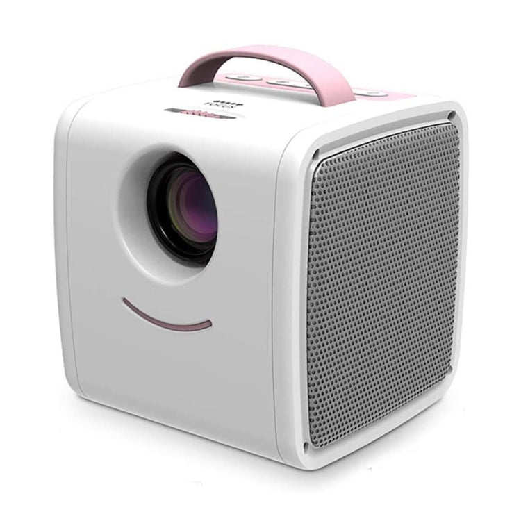 W-S1 10W Children Video Projector 30 Lumens HD 1080P LCD Technology, Support AV / USB / Mini SD Card / HDMI / Audio (Pink) - Mini Projector by PMC Jewellery | Online Shopping South Africa | PMC Jewellery | Buy Now Pay Later Mobicred