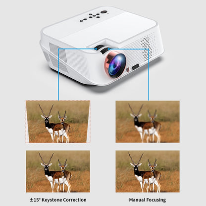 VS626 Android 3500ANSI Lumens 1080*720 Resolution LED+LCD Technology Smart Projector, Support AV / HDMI / SD Card / USB / VGA (Black Silver) - LED Projector by PMC Jewellery | Online Shopping South Africa | PMC Jewellery | Buy Now Pay Later Mobicred