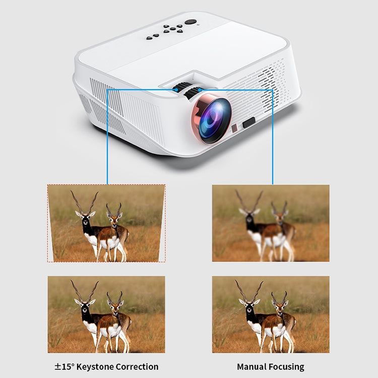 VS626 Android 3500ANSI Lumens 1080*720 Resolution LED+LCD Technology Smart Projector, Support AV / HDMI / SD Card / USB / VGA (Black) - LED Projector by PMC Jewellery | Online Shopping South Africa | PMC Jewellery | Buy Now Pay Later Mobicred