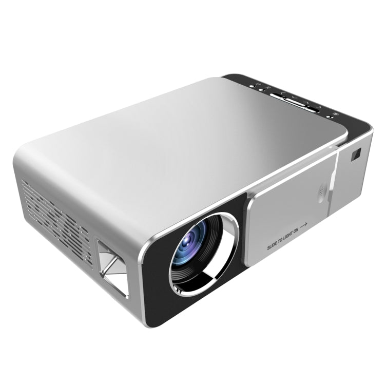 T6 2000ANSI Lumens Mini Theater Projector, Android 7.1 RK3128 Quad Core, 1GB+8GB, EU Plug(Silver) - LED Projector by PMC Jewellery | Online Shopping South Africa | PMC Jewellery | Buy Now Pay Later Mobicred