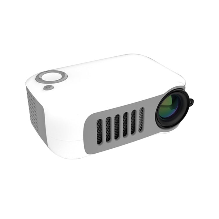 A2000 1080P Mini Portable Smart Projector Children Projector, UK Plug(White Grey) - free shipping - PMC Jewellery - Order now!