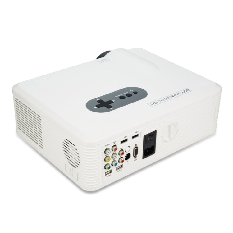 CL720 3000LM 1280x800 Home Theater LED Projector with Remote Controller, Support HDMI, VGA, YPbPr, Video, Audio, TV, USB Interfaces(White) - LED Projector by PMC Jewellery | Online Shopping South Africa | PMC Jewellery | Buy Now Pay Later Mobicred