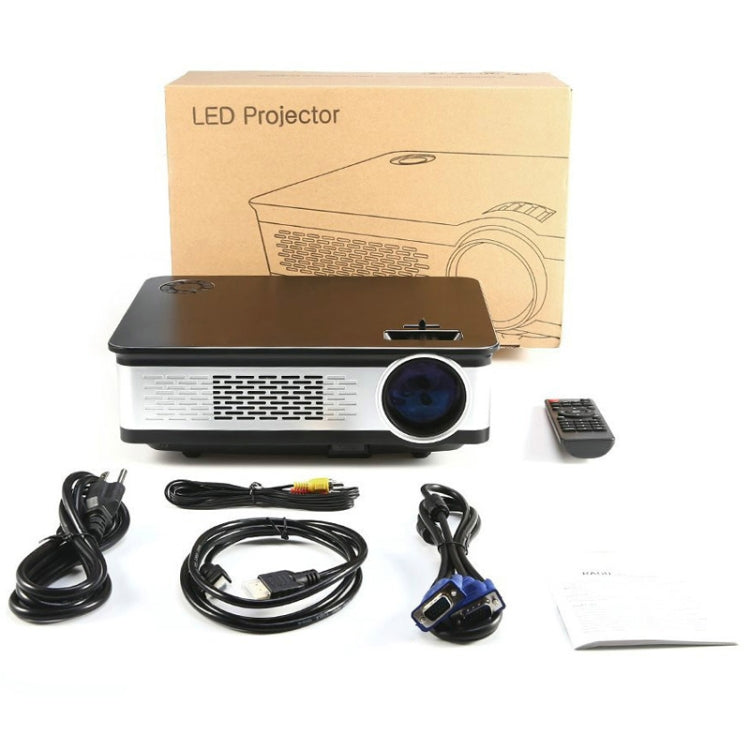 Wejoy L2 300ANSI Lumens 5.8 inch LCD Technology HD 1280*768 pixel Projector with Remote Control,  VGA, HDMI(Black) - Mini Projector by WEJOY | Online Shopping South Africa | PMC Jewellery | Buy Now Pay Later Mobicred